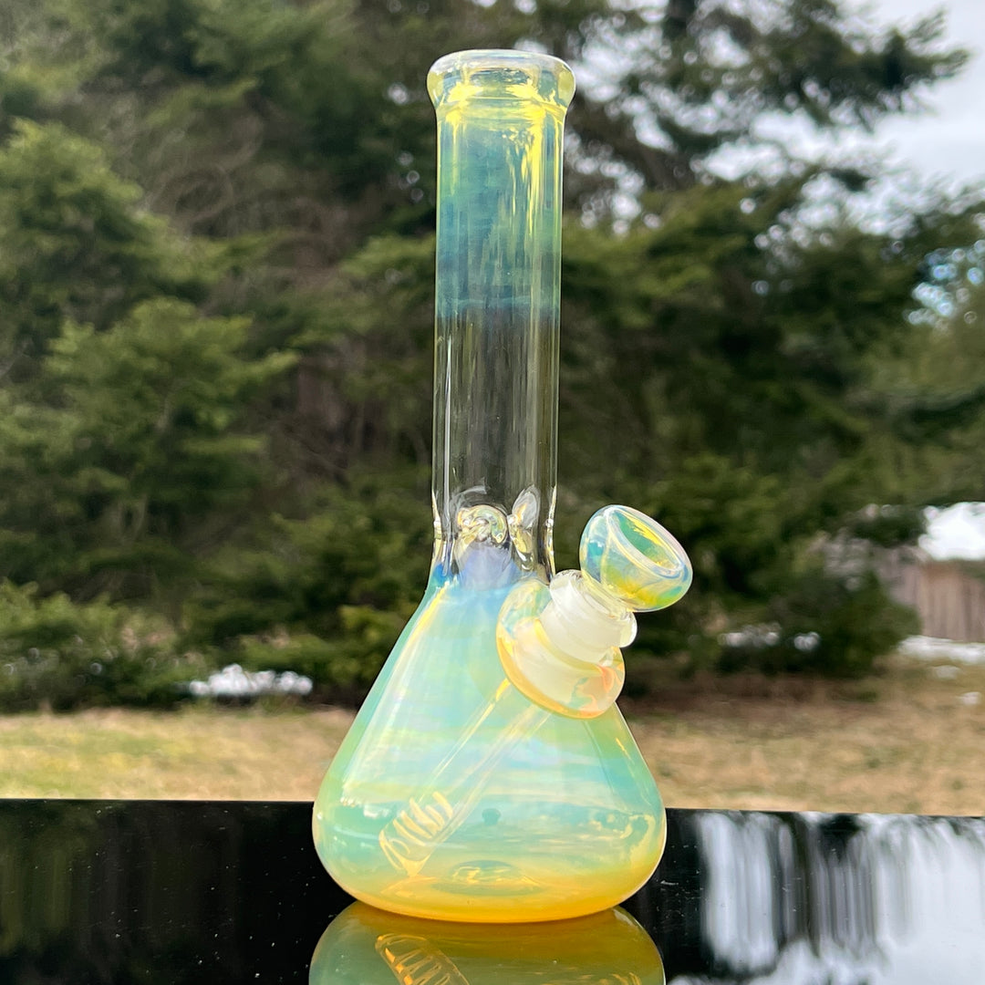 9" Fumed Beaker Bong Glass Pipe Mary Jane's Glass