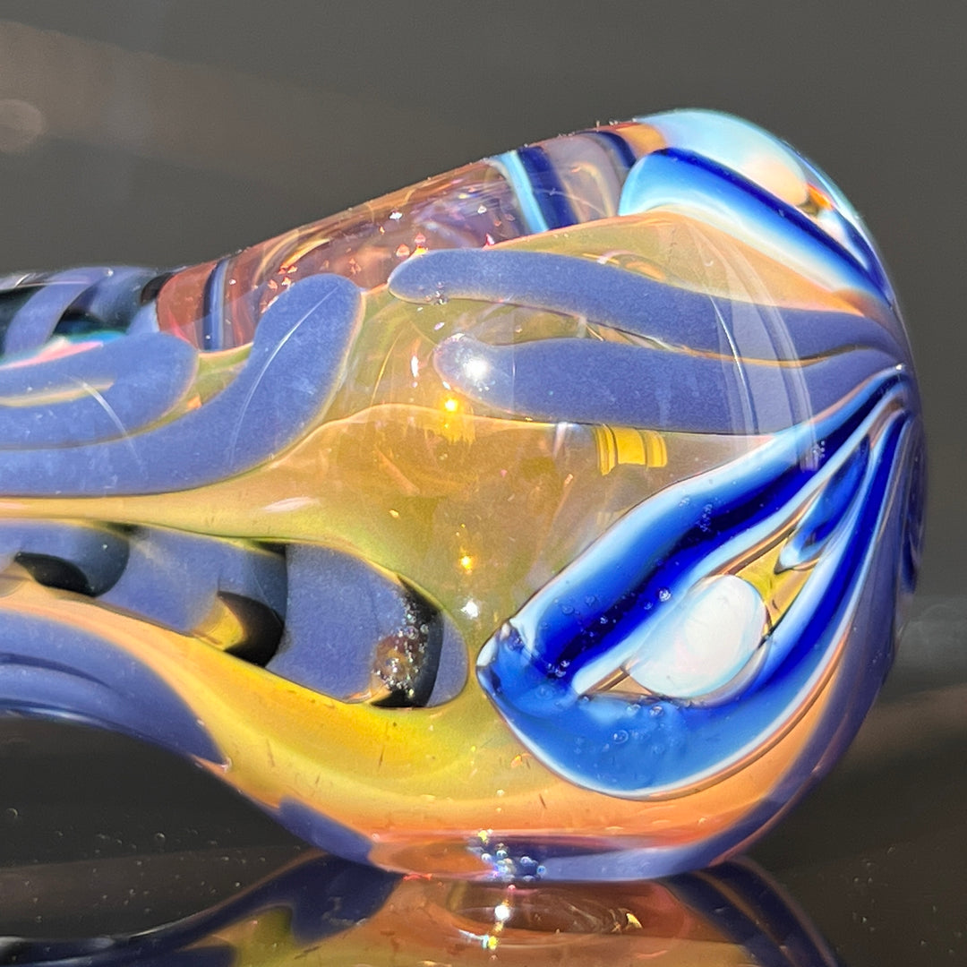 Color Inside Out Spoon Glass Pipe Tiny Mike   