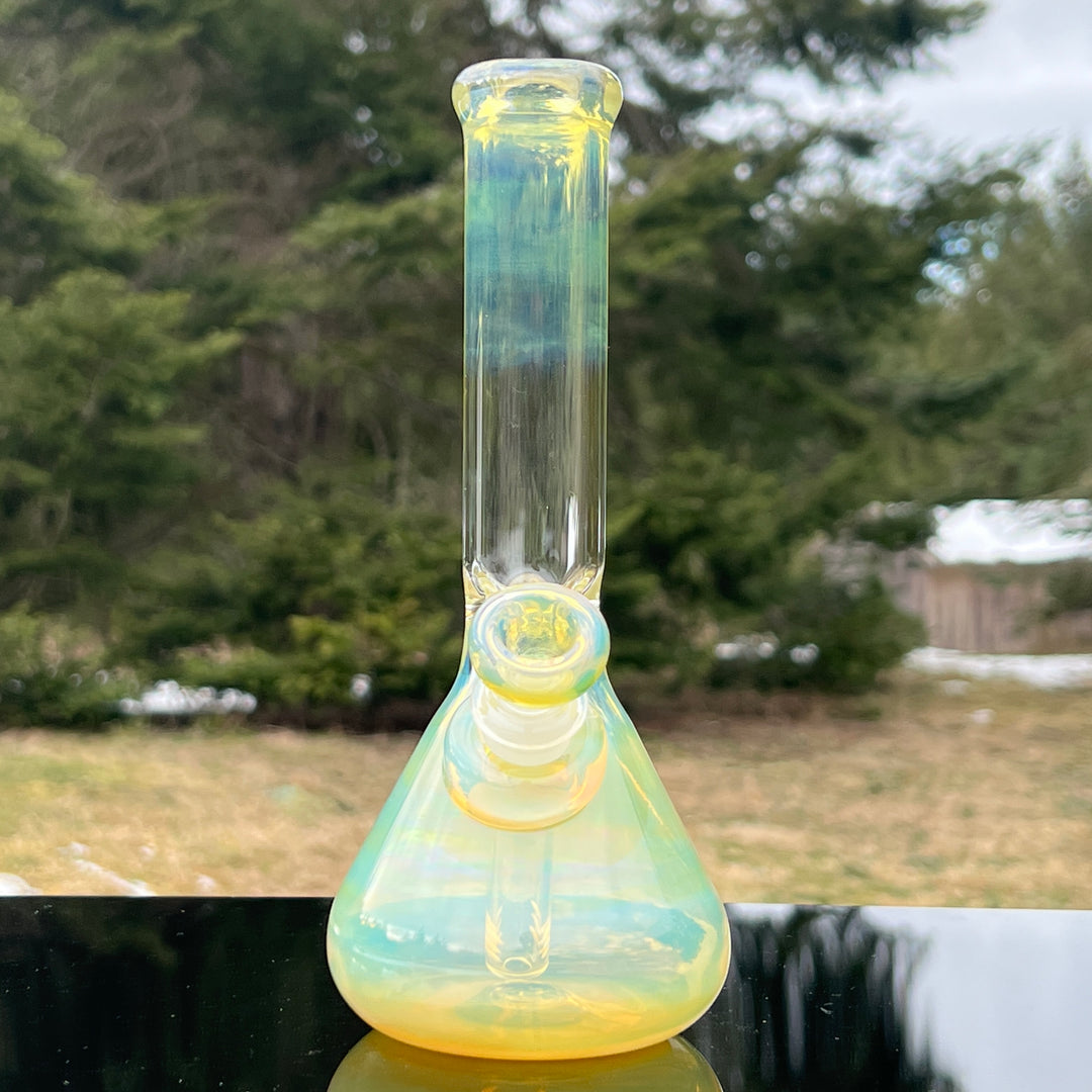 9" Fumed Beaker Bong Glass Pipe Mary Jane's Glass