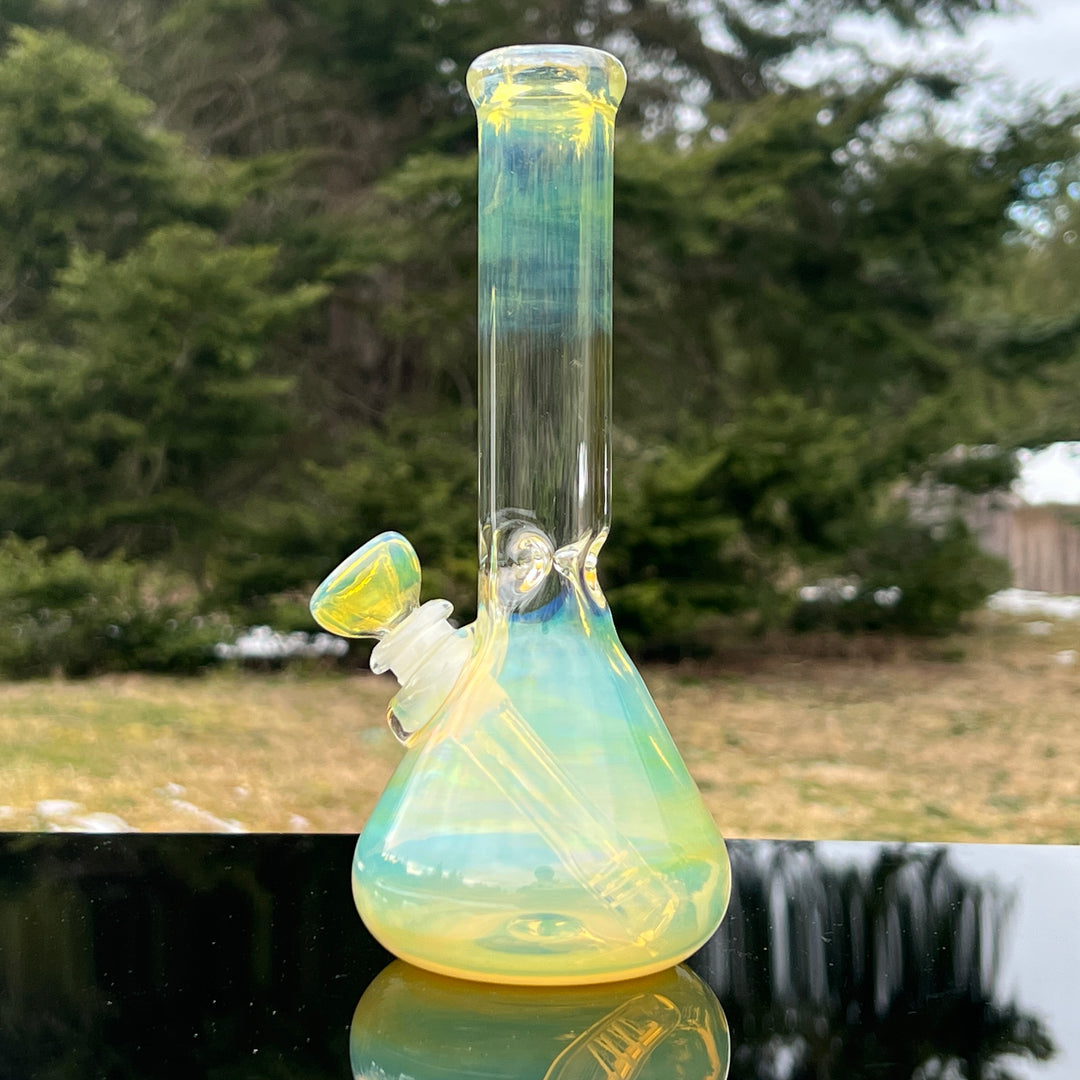 9" Fumed Beaker Bong Glass Pipe Mary Jane's Glass