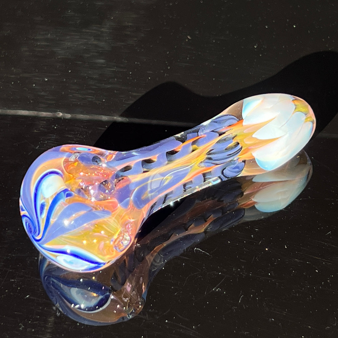 Color Inside Out Spoon Glass Pipe Tiny Mike   