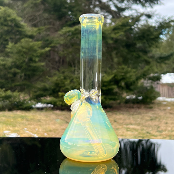 9" Fumed Beaker Bong Glass Pipe Mary Jane's Glass