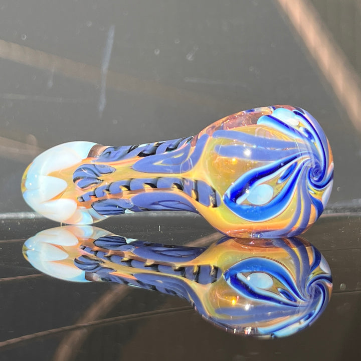 Color Inside Out Spoon Glass Pipe Tiny Mike   