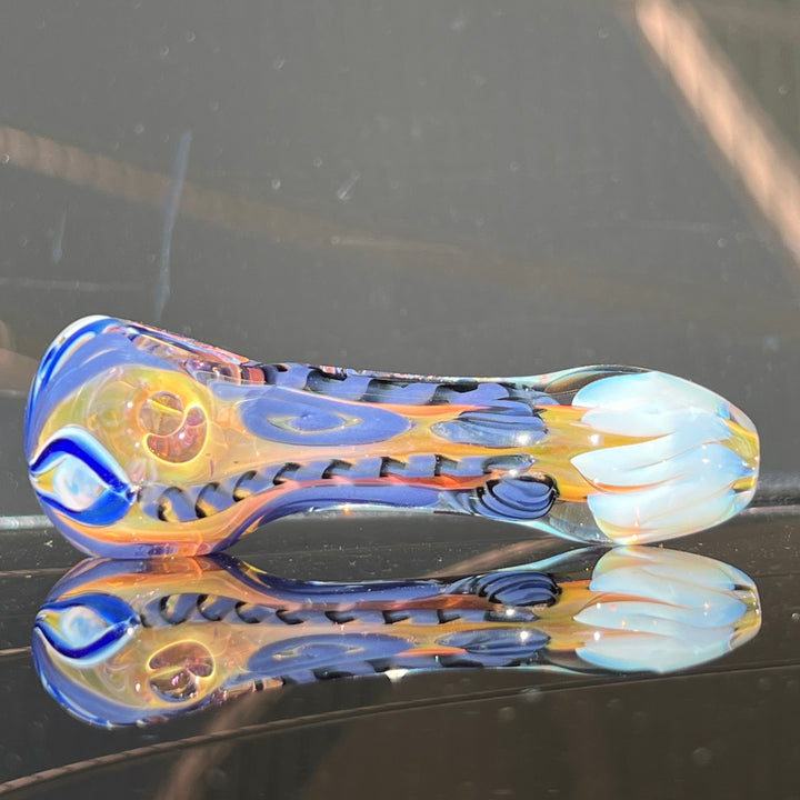 Color Inside Out Spoon Glass Pipe Tiny Mike   