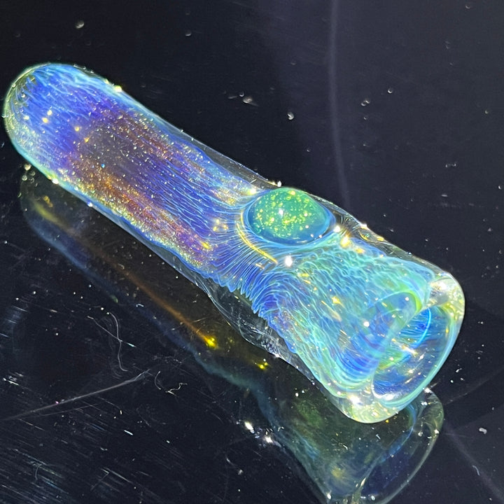 Mystery Aventurine Chillum Glass Pipe Chuck Glass   