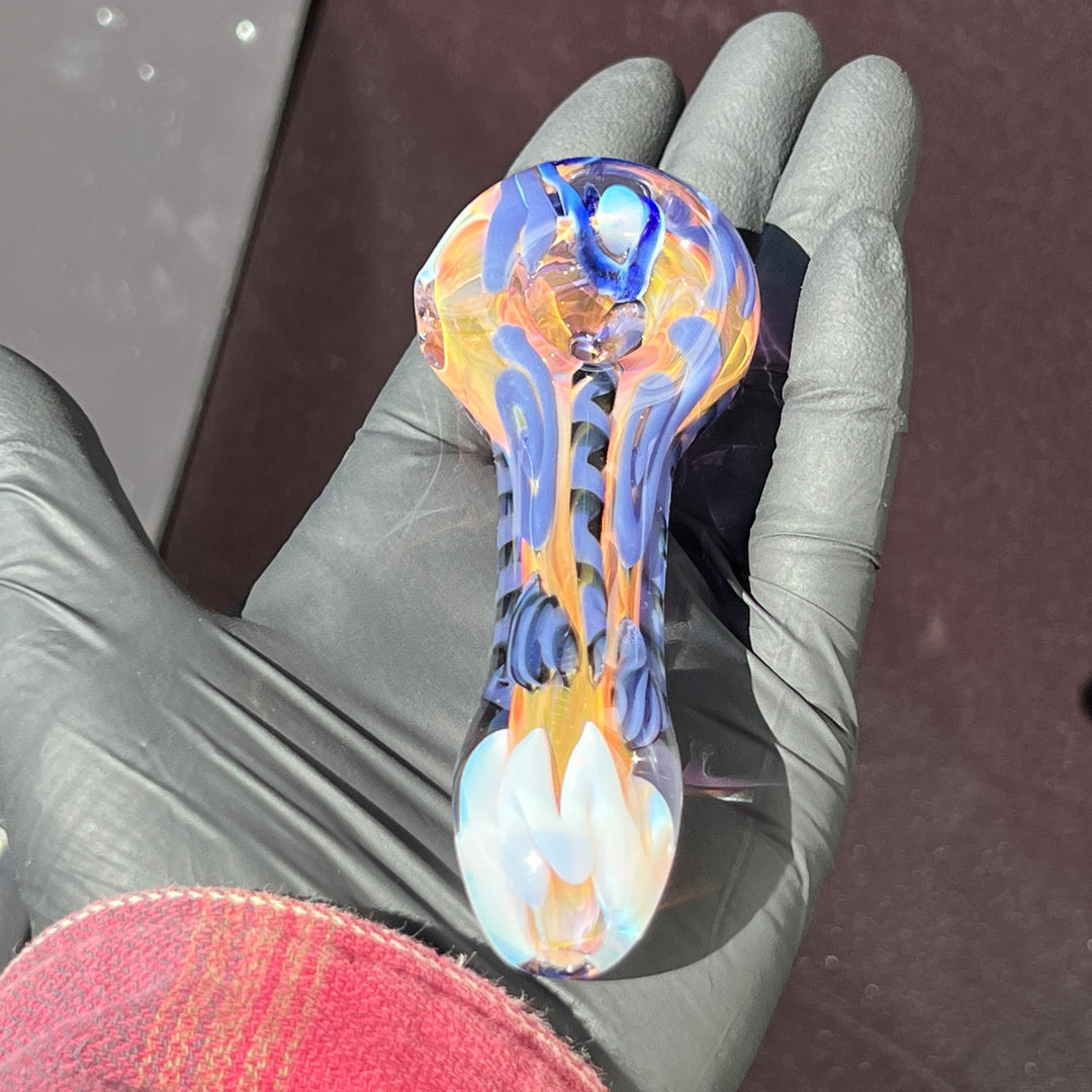 Color Inside Out Spoon Glass Pipe Tiny Mike   