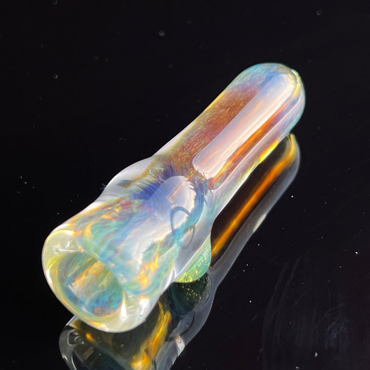 Mystery Aventurine Chillum Glass Pipe Chuck Glass   