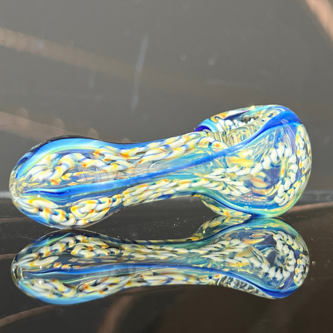 Color Inside Out Spoon Glass Pipe Tiny Mike   