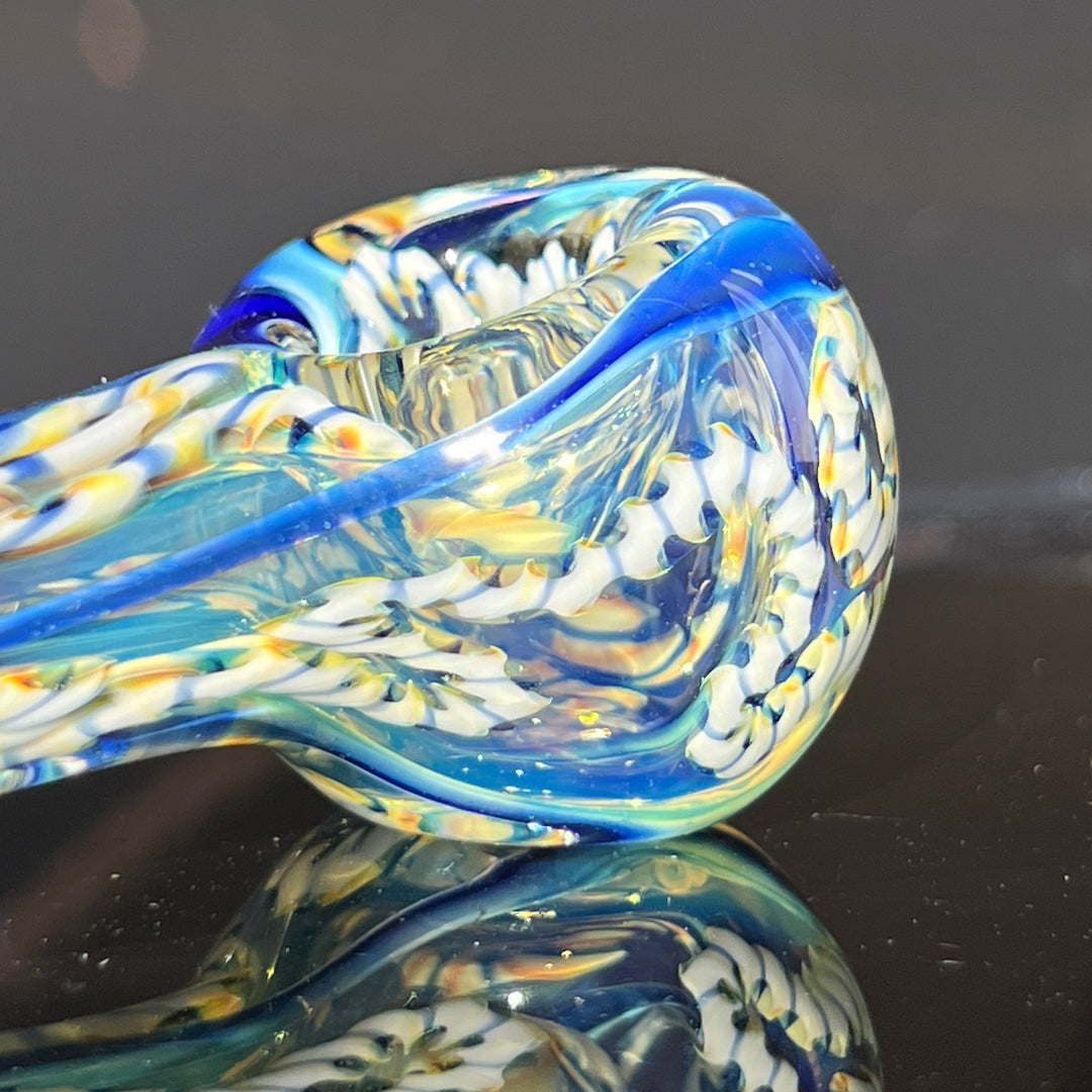 Color Inside Out Spoon Glass Pipe Tiny Mike   