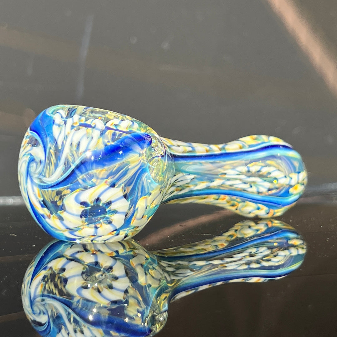 Color Inside Out Spoon Glass Pipe Tiny Mike   