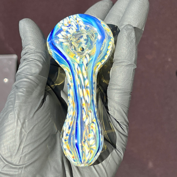 Color Inside Out Spoon Glass Pipe Tiny Mike   