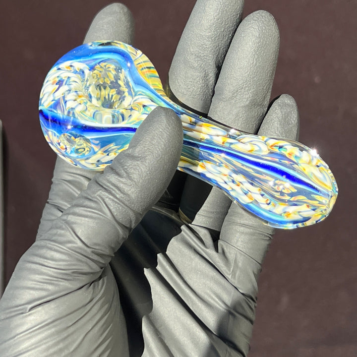 Color Inside Out Spoon Glass Pipe Tiny Mike   