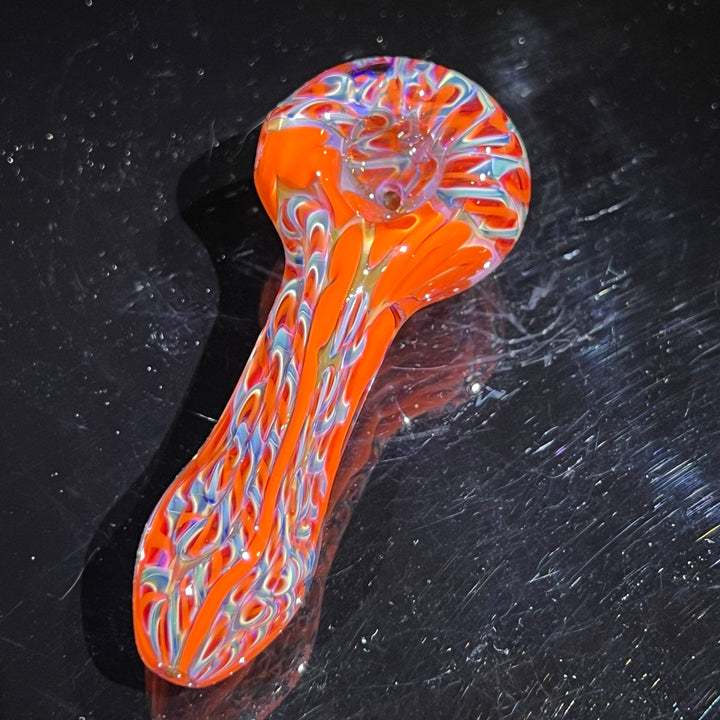 Color Inside Out Spoon Glass Pipe Tiny Mike   