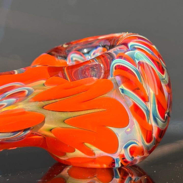 Color Inside Out Spoon Glass Pipe Tiny Mike   