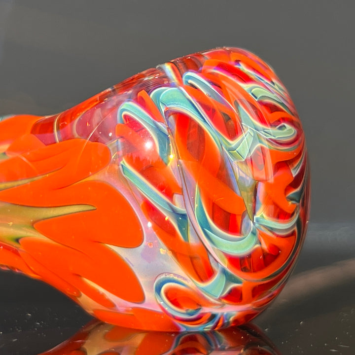 Color Inside Out Spoon Glass Pipe Tiny Mike   