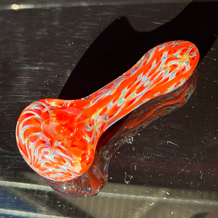 Color Inside Out Spoon Glass Pipe Tiny Mike   