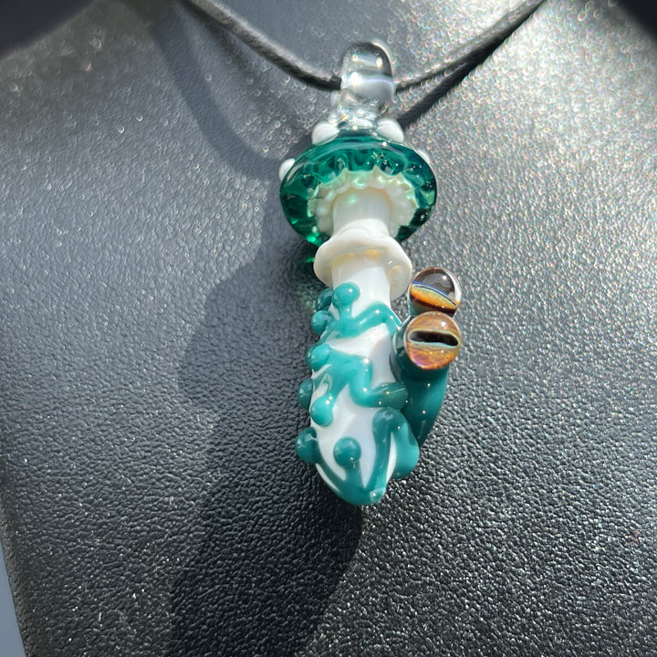 Mushroom Frog Pendant Jewelry Beezy Glass