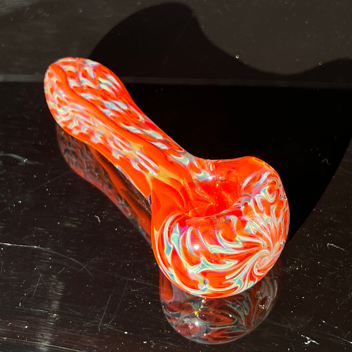Color Inside Out Spoon Glass Pipe Tiny Mike   