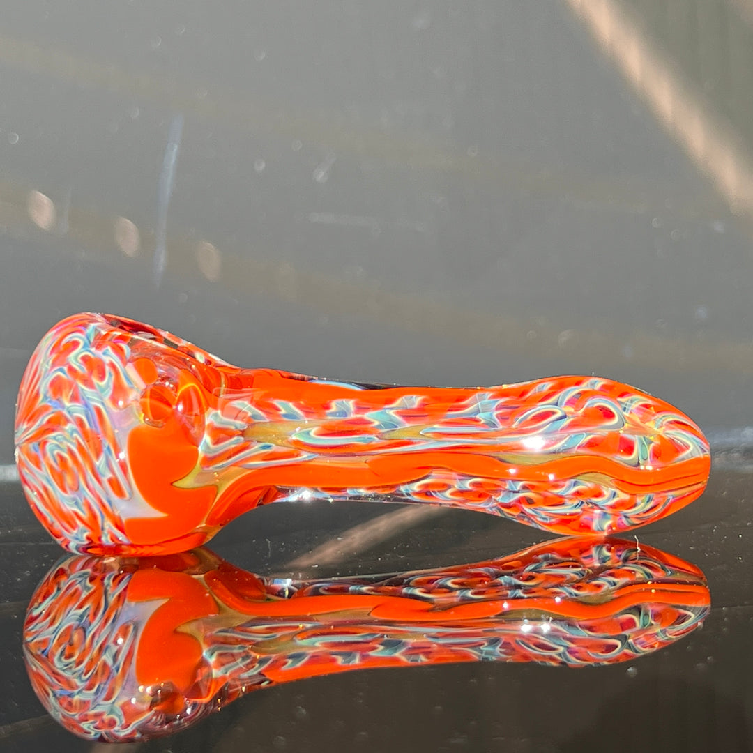 Color Inside Out Spoon Glass Pipe Tiny Mike   