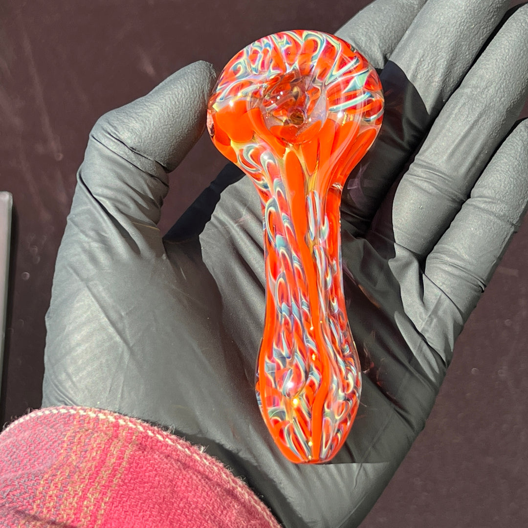 Color Inside Out Spoon Glass Pipe Tiny Mike   
