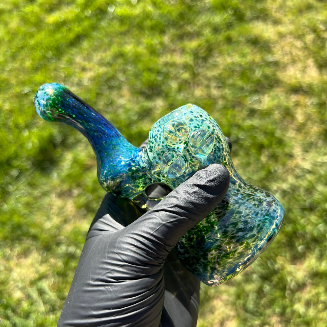 Smooth as Frit Bubbler Glass Pipe Sable Haze   