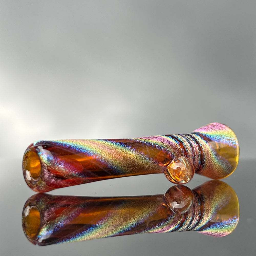 Root Beer Dichro Chillum Glass Pipe Jellyfish Glass