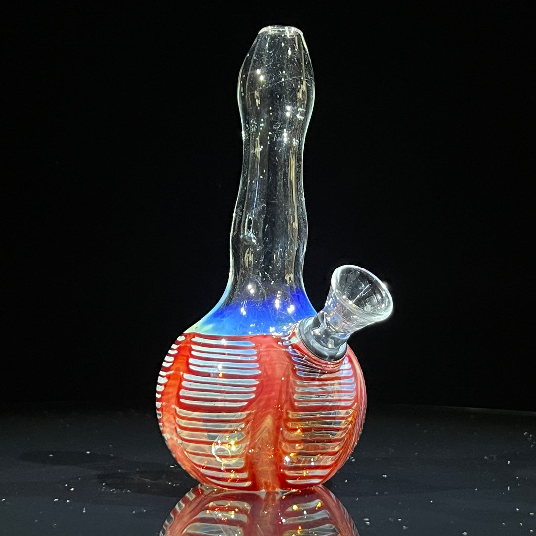 5" Fumed Color Rake Mini Bong Glass Pipe Mary Jane's Glass