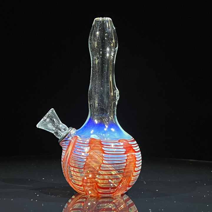 5" Fumed Color Rake Mini Bong Glass Pipe Mary Jane's Glass