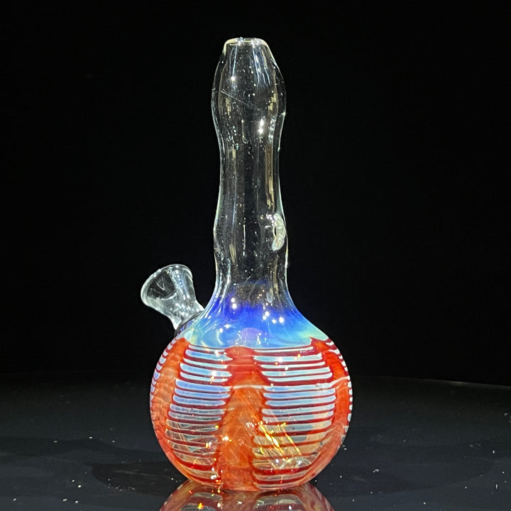 5" Fumed Color Rake Mini Bong Glass Pipe Mary Jane's Glass