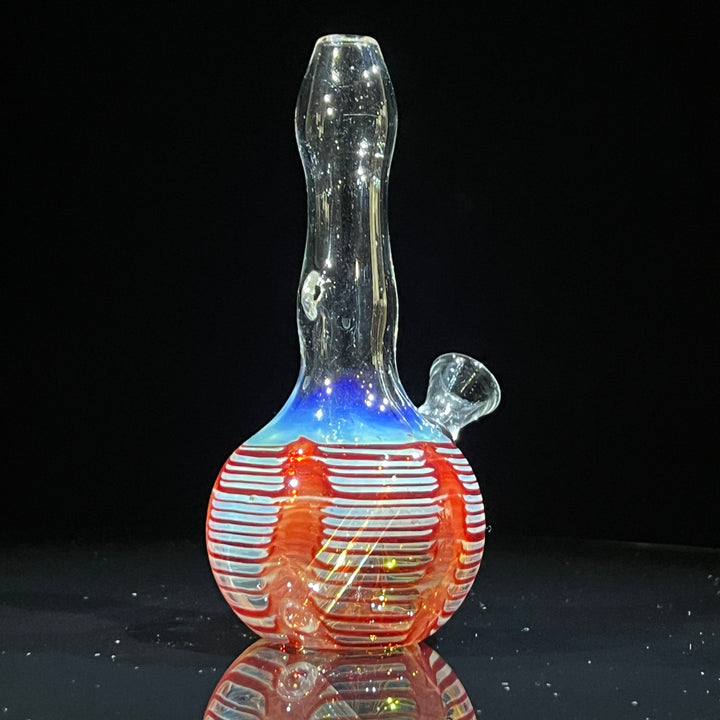 5" Fumed Color Rake Mini Bong Glass Pipe Mary Jane's Glass
