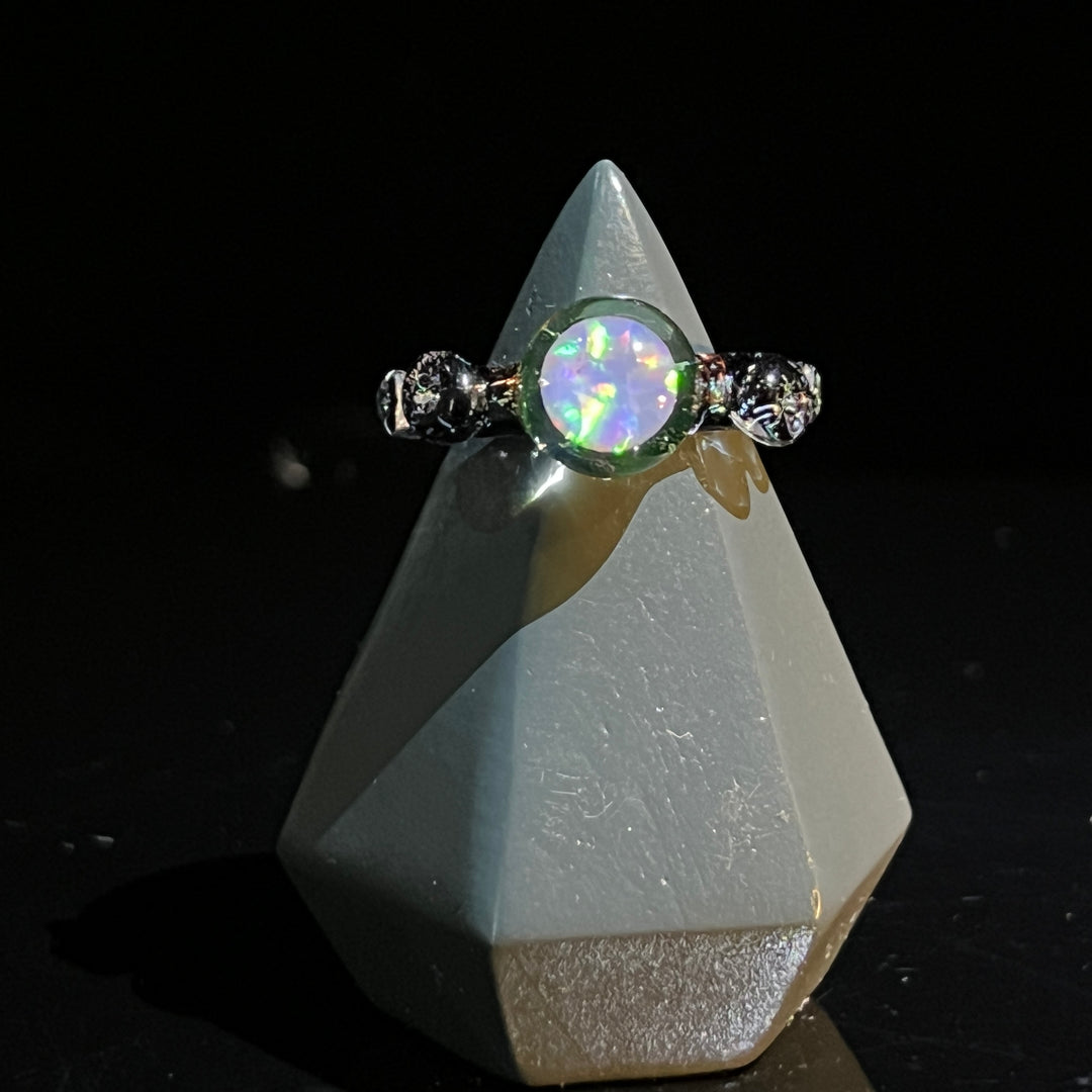 Chunky Opal UV Glass Ring Jewelry Marni420   