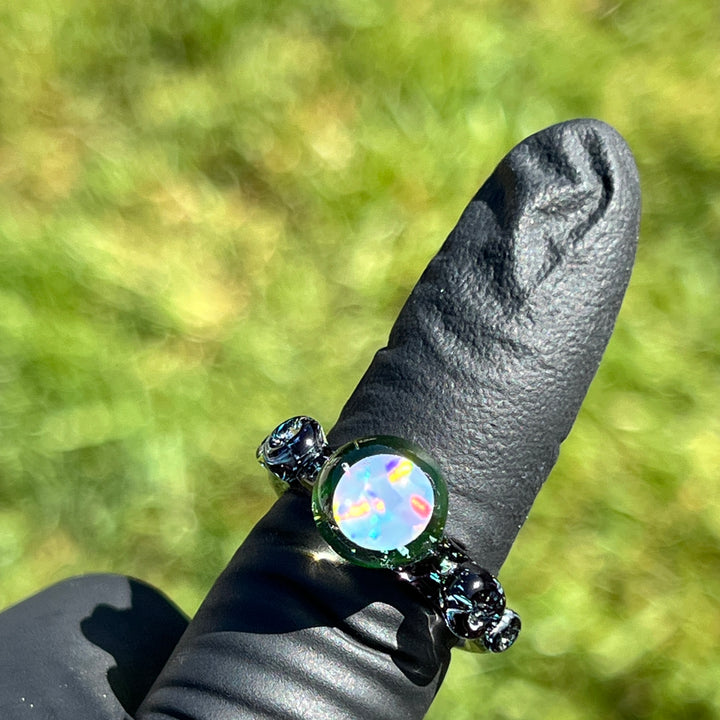 Chunky Opal UV Glass Ring Jewelry Marni420   