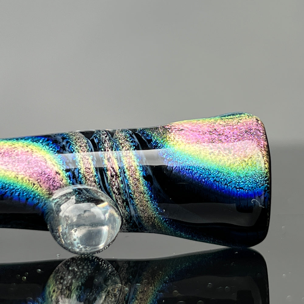 Celestial Glitter Dichro Chillum Glass Pipe Jellyfish Glass