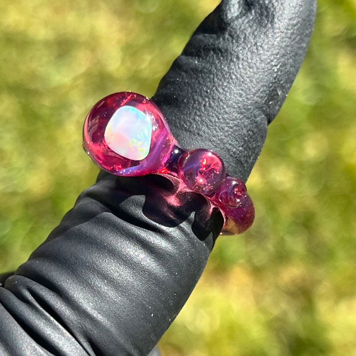 Chunky Opal  Glass Ring Jewelry Marni420   