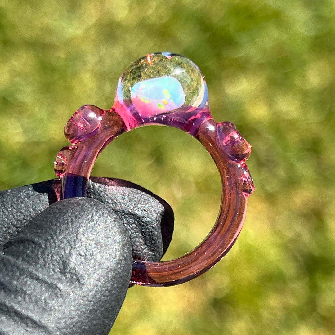 Chunky Opal  Glass Ring Jewelry Marni420   