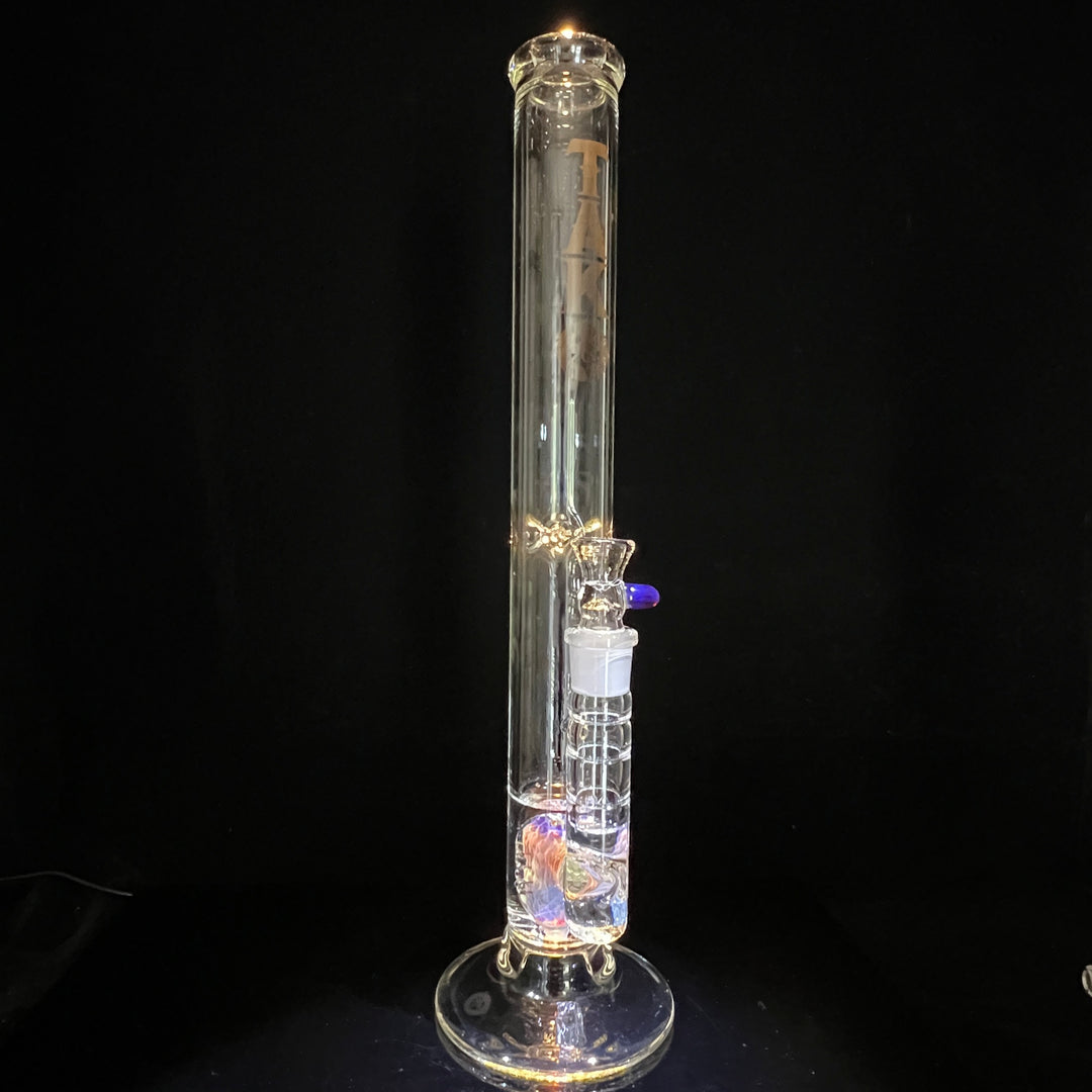 Purple Nebula Perc Bong Black Glass Pipe Tako Glass   