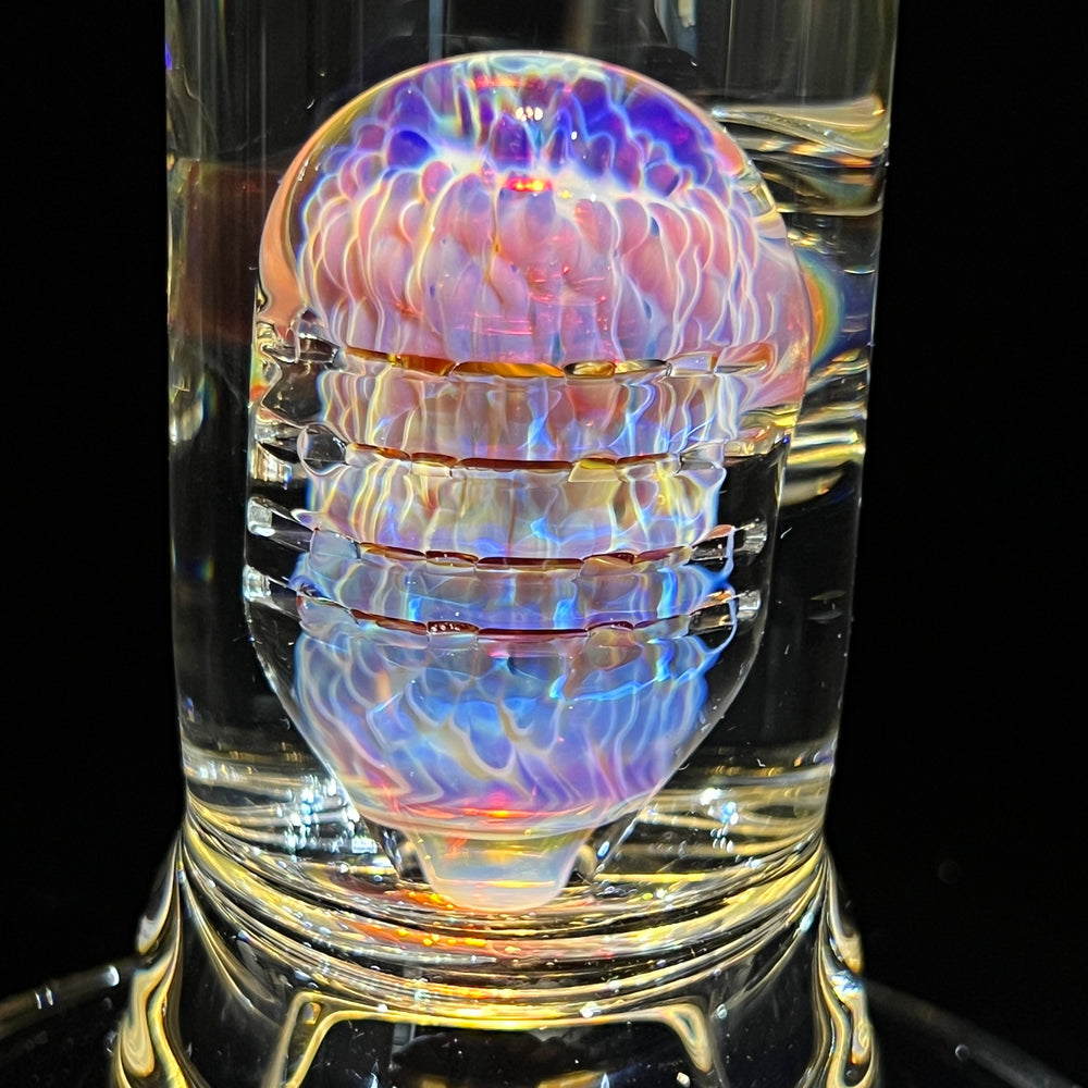 Purple Nebula Perc Bong Black Glass Pipe Tako Glass   