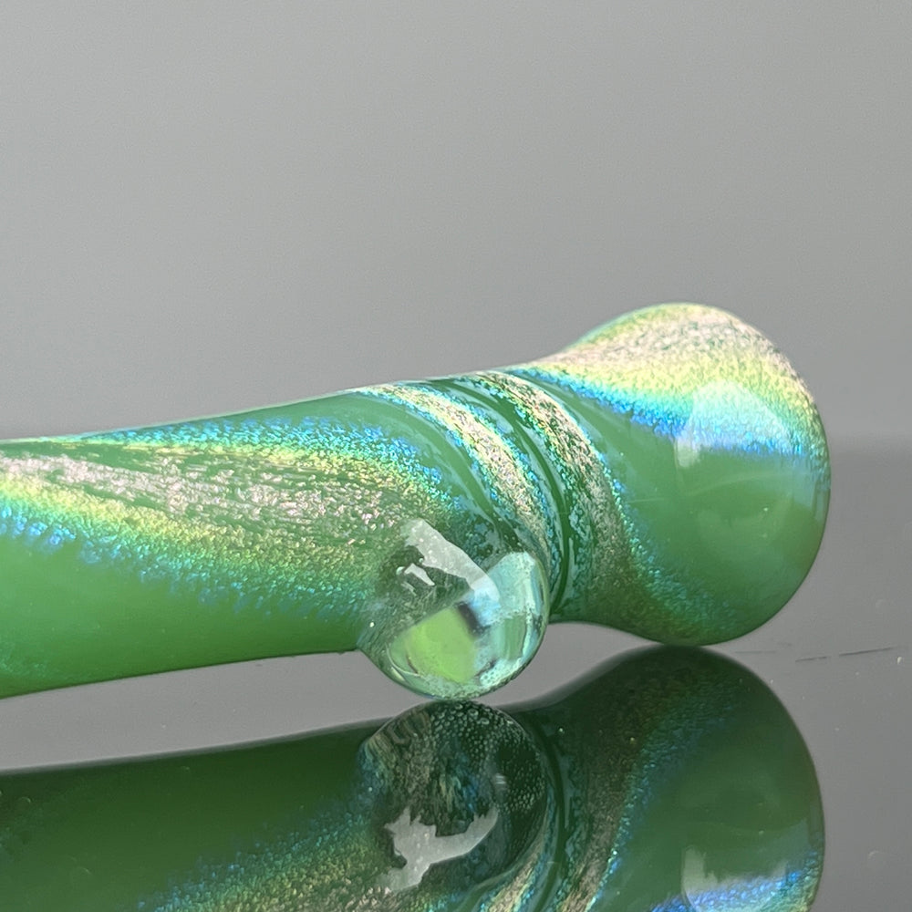 Pistachio Cream Dichro Chillum Glass Pipe Jellyfish Glass