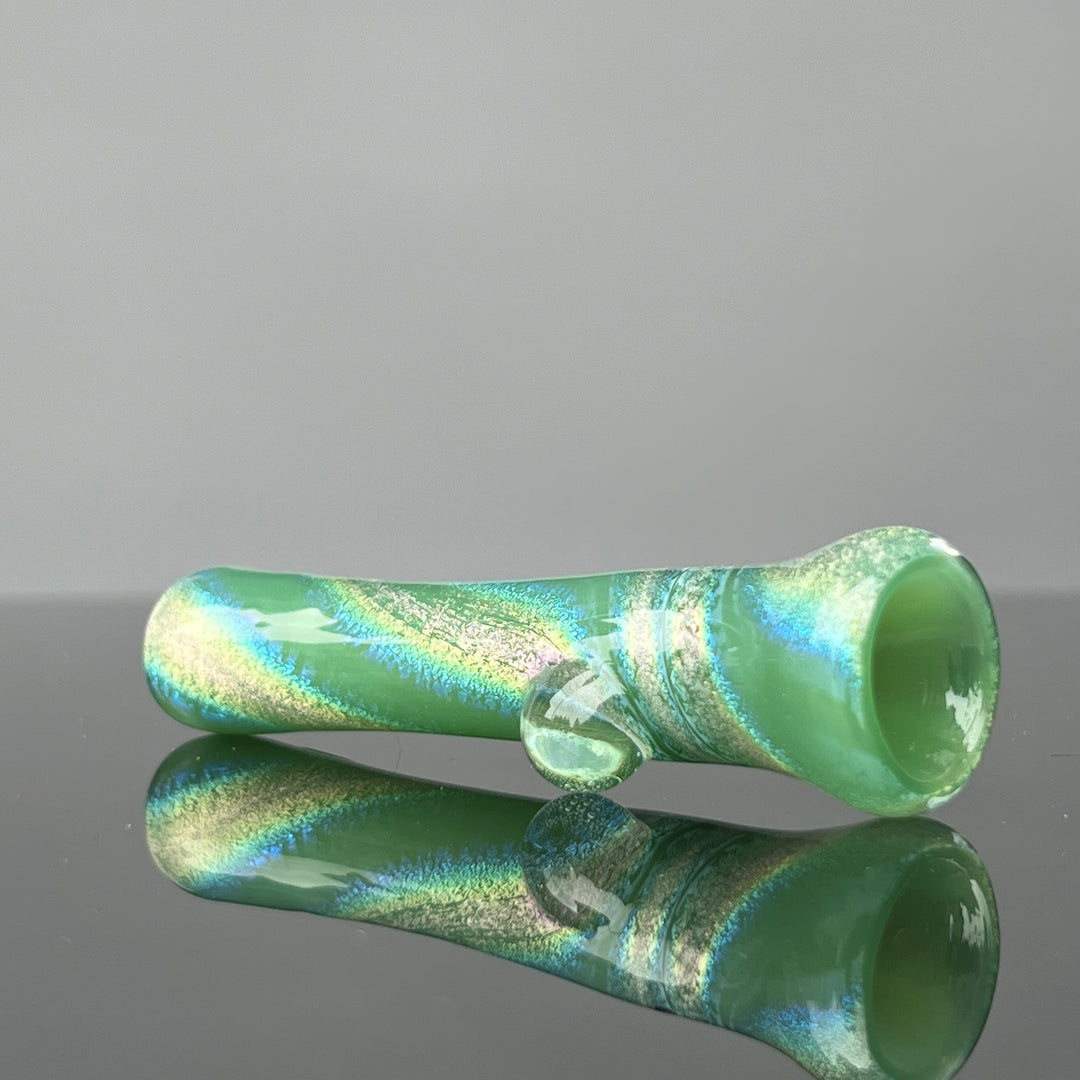 Pistachio Cream Dichro Chillum Glass Pipe Jellyfish Glass