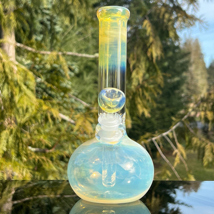 9" Fumed Bubble Bong Glass Pipe Mary Jane's Glass