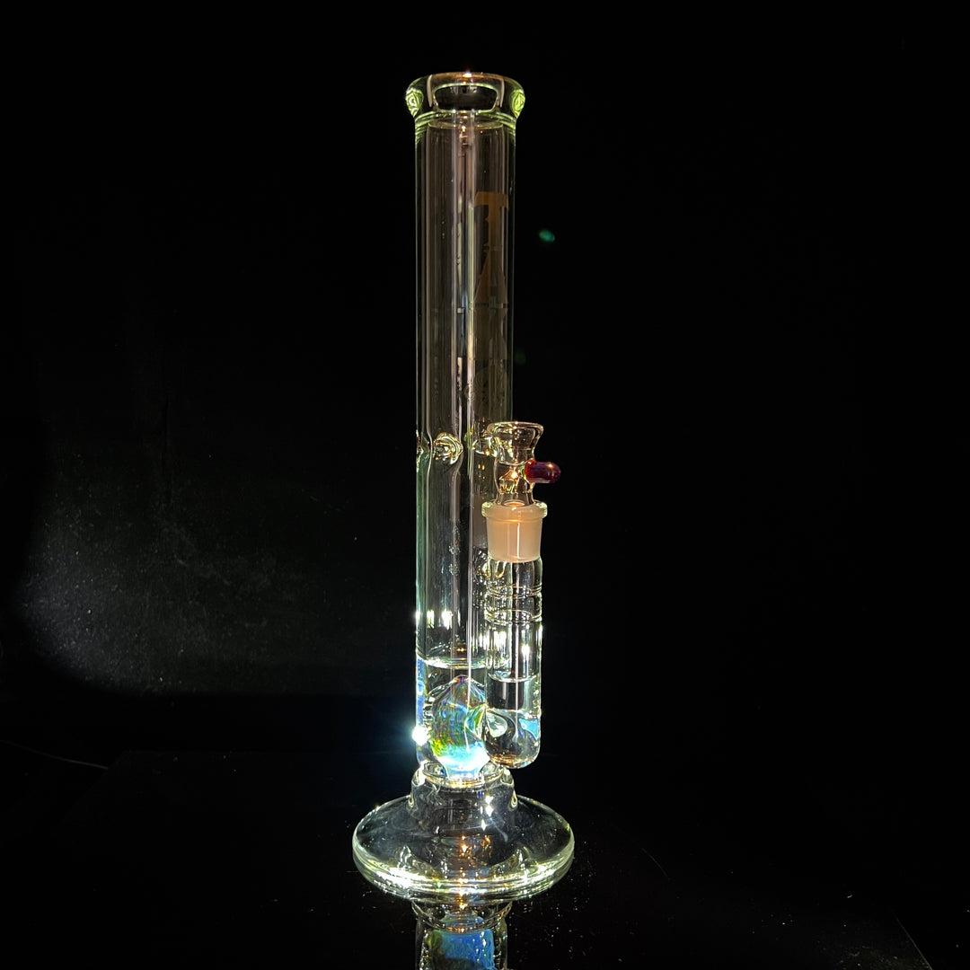 Purple Nebula Perc Bong Black-2NDS Glass Pipe Tako Glass   