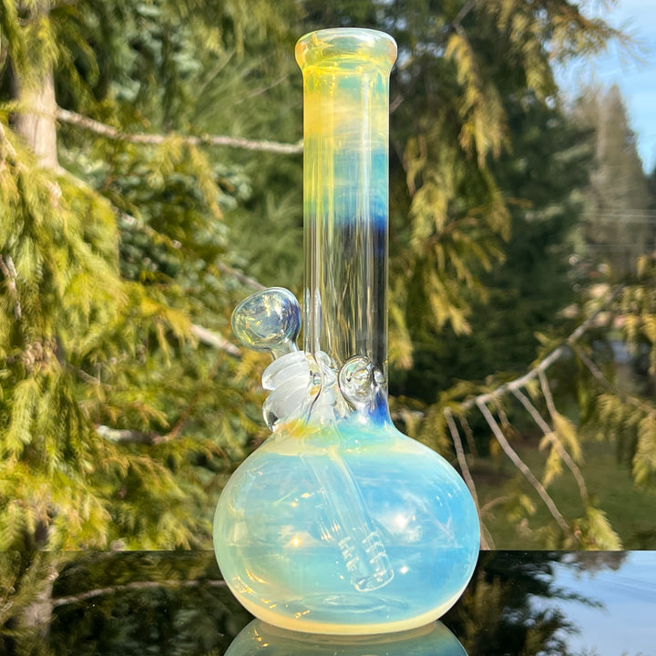 9" Fumed Bubble Bong Glass Pipe Mary Jane's Glass