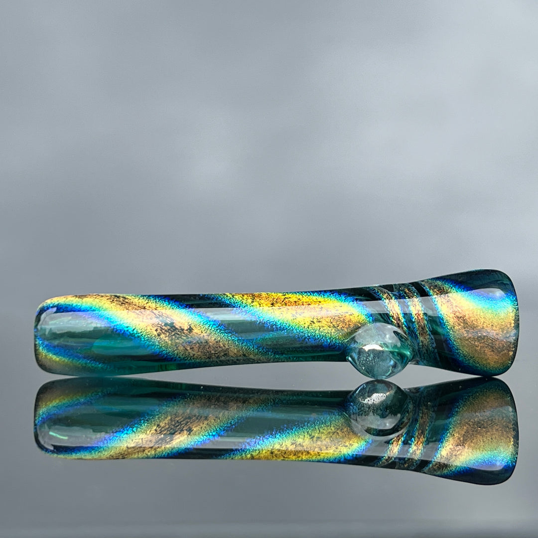 Deep Forest Dichro Chillum Glass Pipe Jellyfish Glass