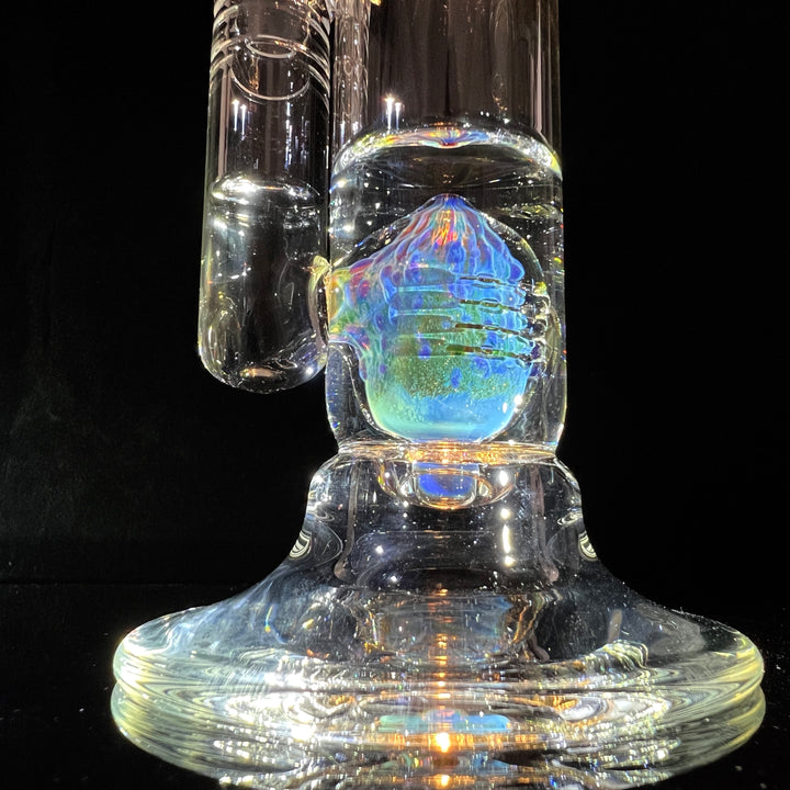 Purple Nebula Perc Bong Black-2NDS Glass Pipe Tako Glass   