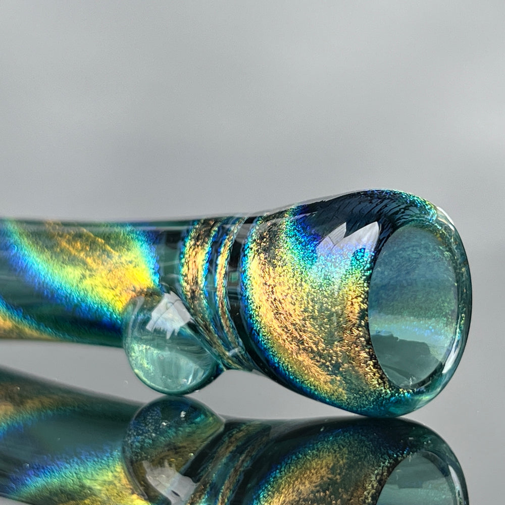 Deep Forest Dichro Chillum Glass Pipe Jellyfish Glass
