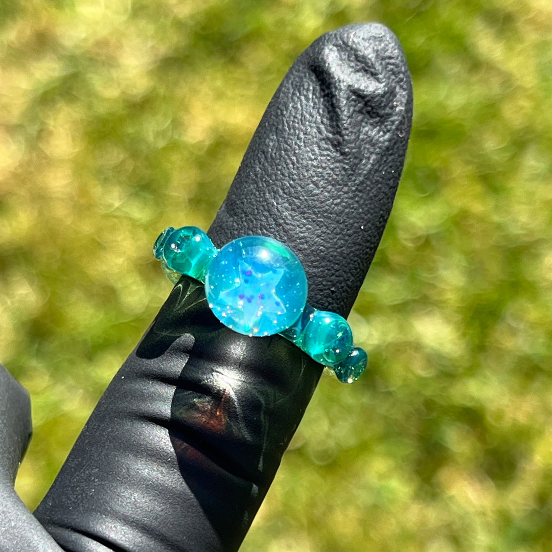 Star Opal Glass Ring Jewelry Marni420   