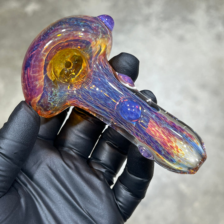 Thick Purple Pipe Glass Pipe Chuck Glass   