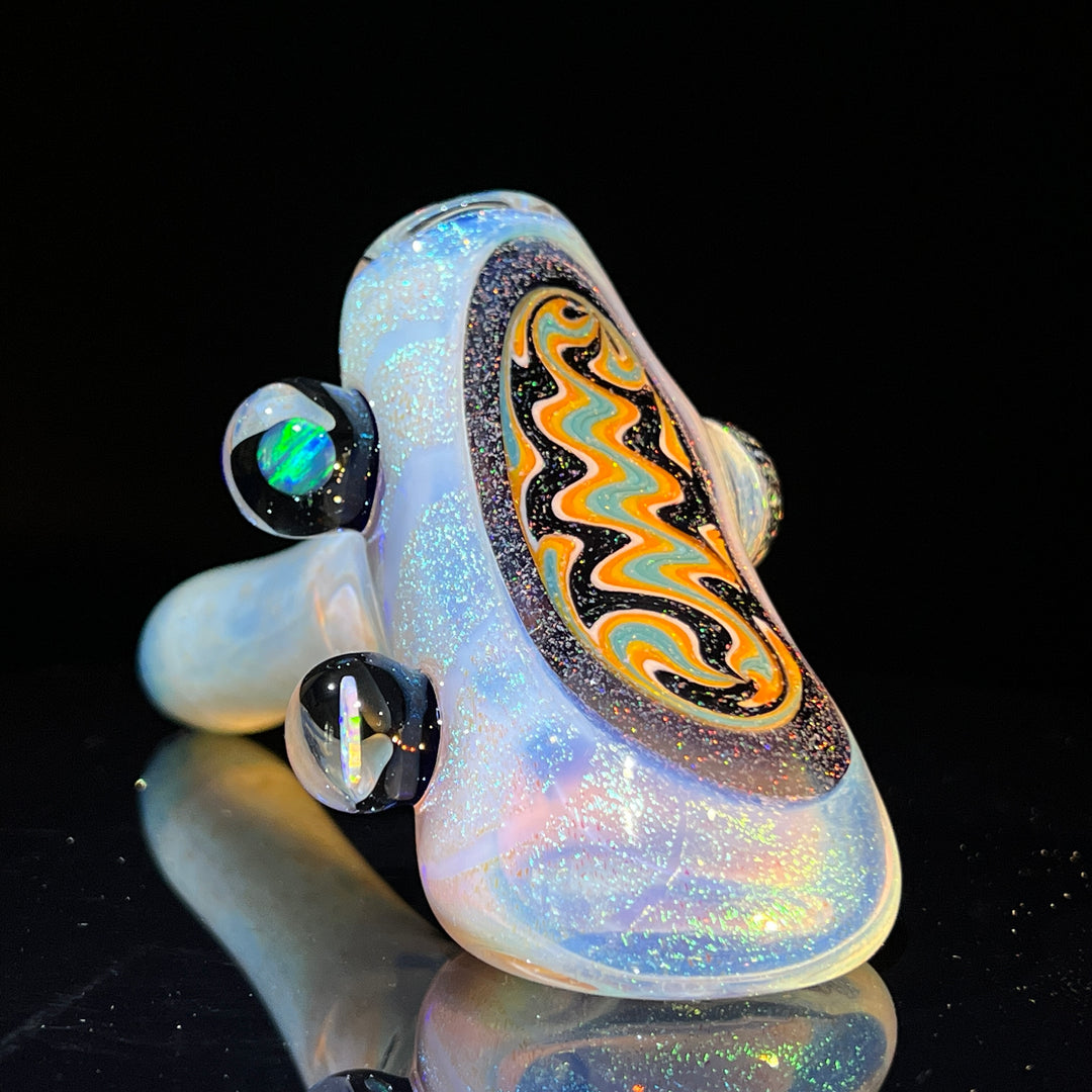 Ghost Opal Dichro Hammer Glass Pipe Tako Glass   