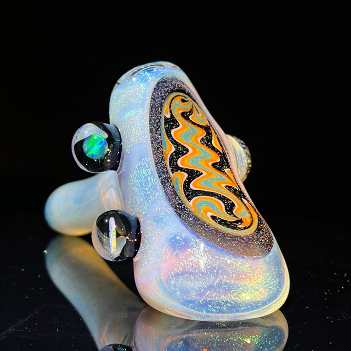 Ghost Opal Dichro Hammer Glass Pipe Tako Glass   