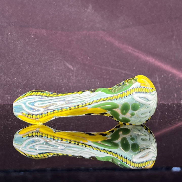 Color Inside Out Spoon Glass Pipe Tiny Mike   